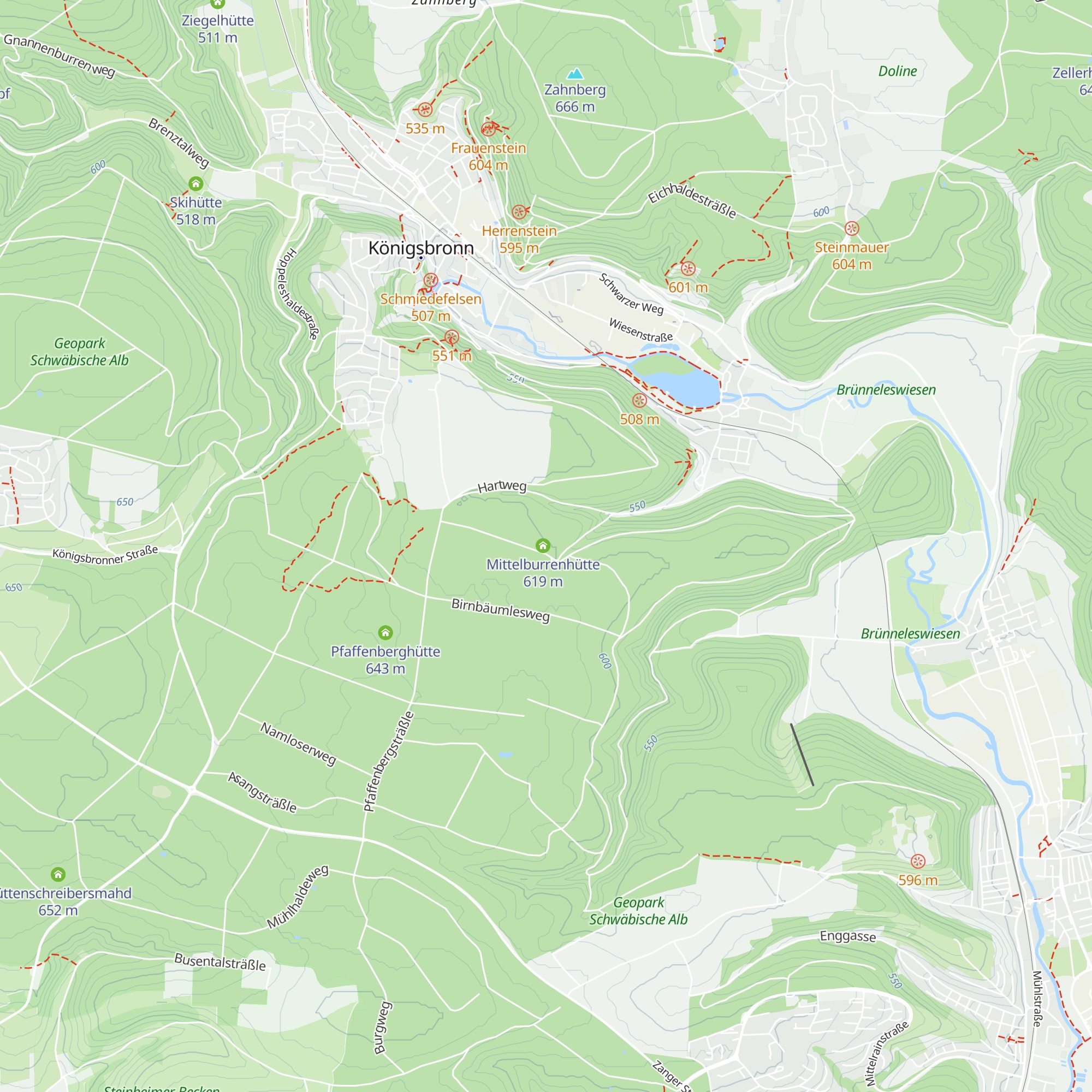 Bannwald-Hütte map