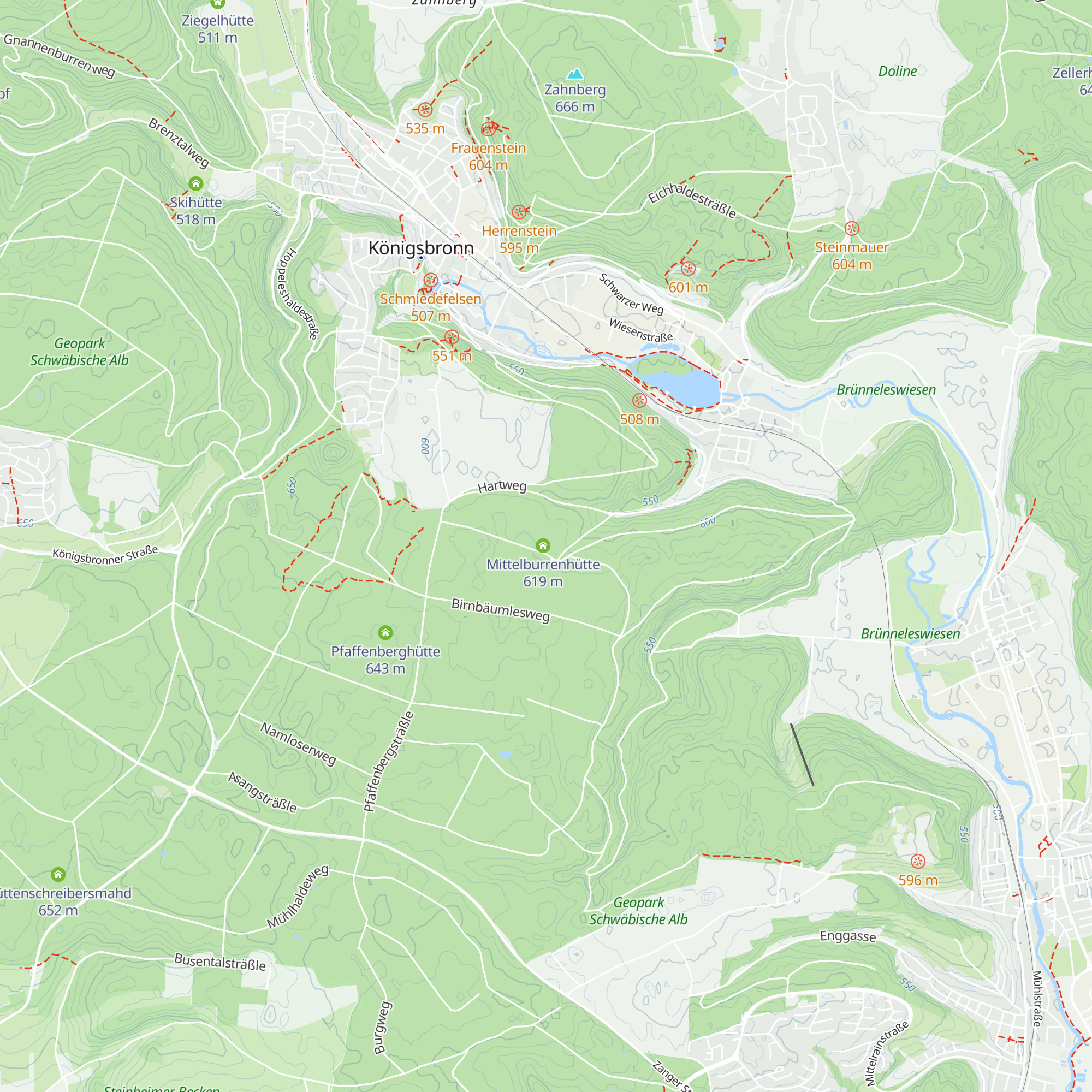 Bannwald-Hütte map