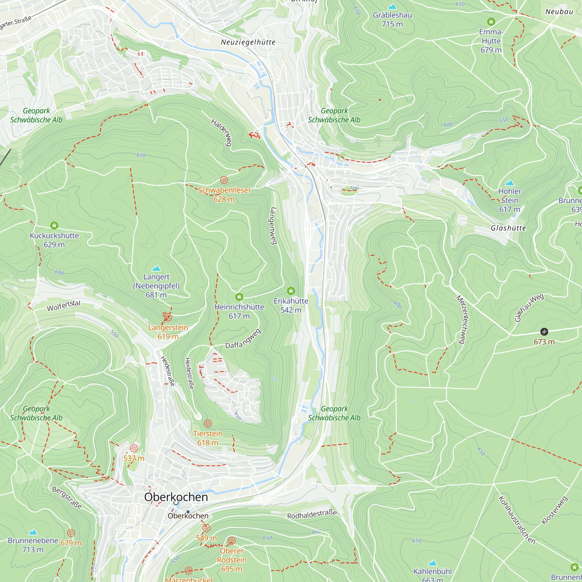 Erikahütte map