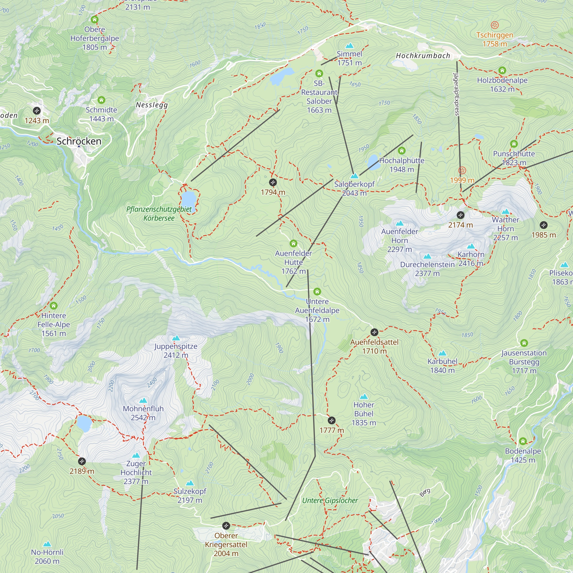 Sonnen-Jet map