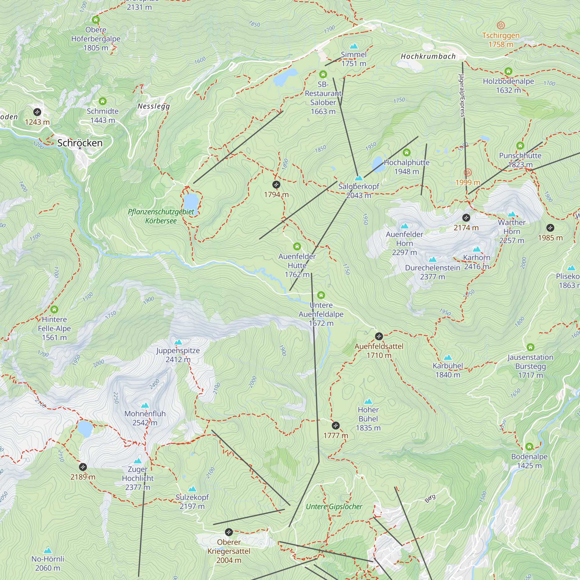 Sonnen-Jet map