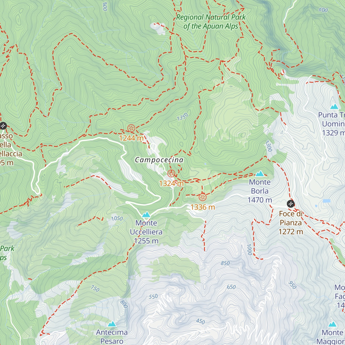 Rifugio Carrara map