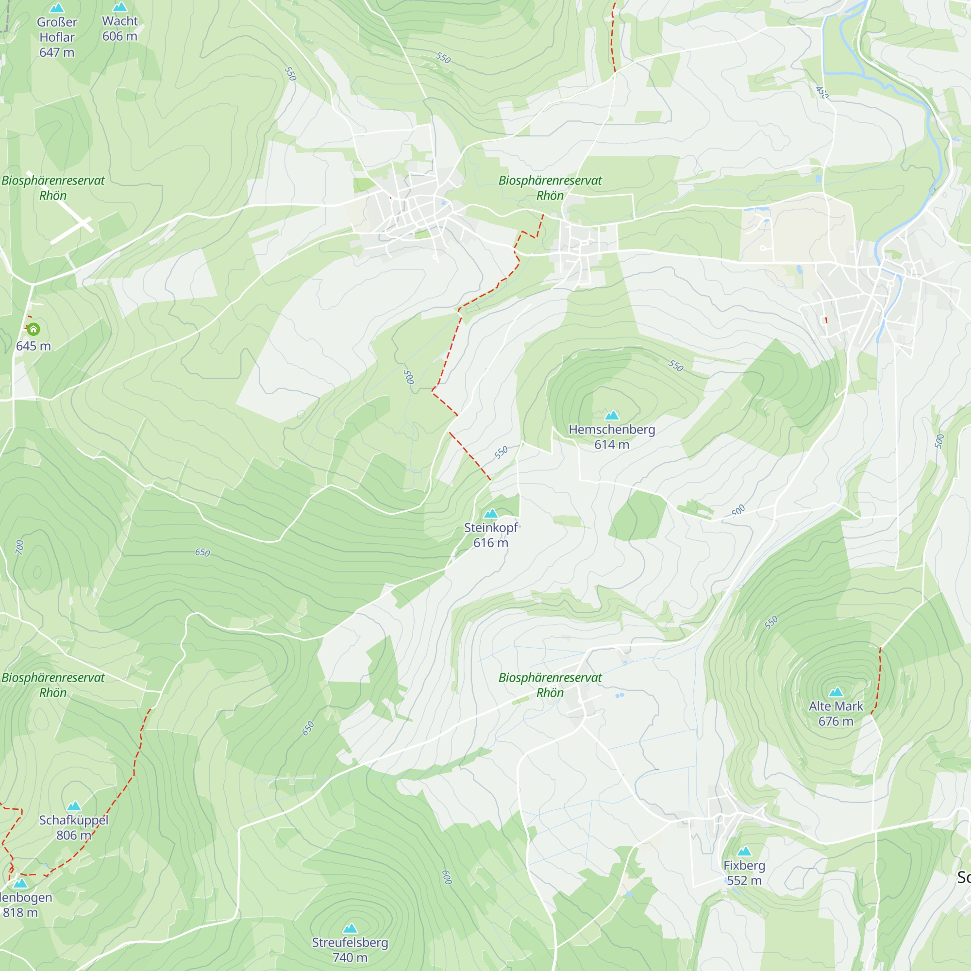 Schutzhütte am Steinkopf map