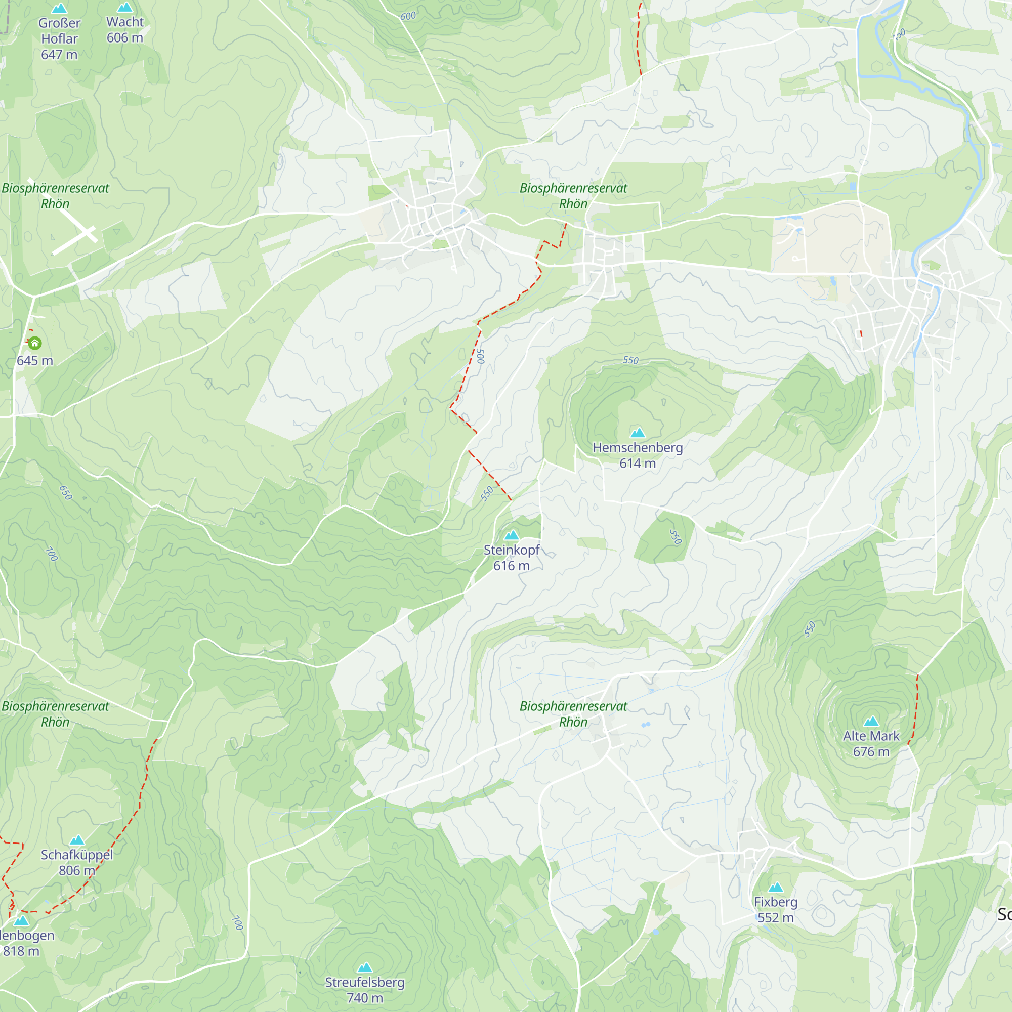 Schutzhütte am Steinkopf map