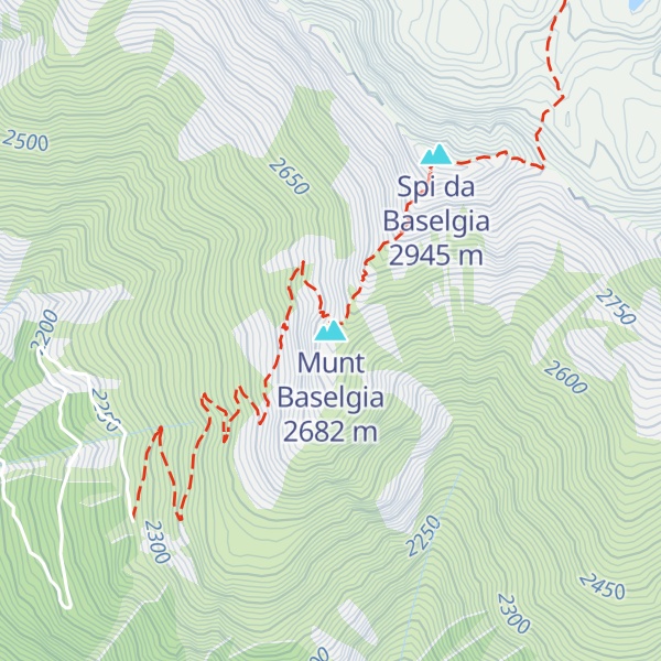 Map of Munt Baselgia