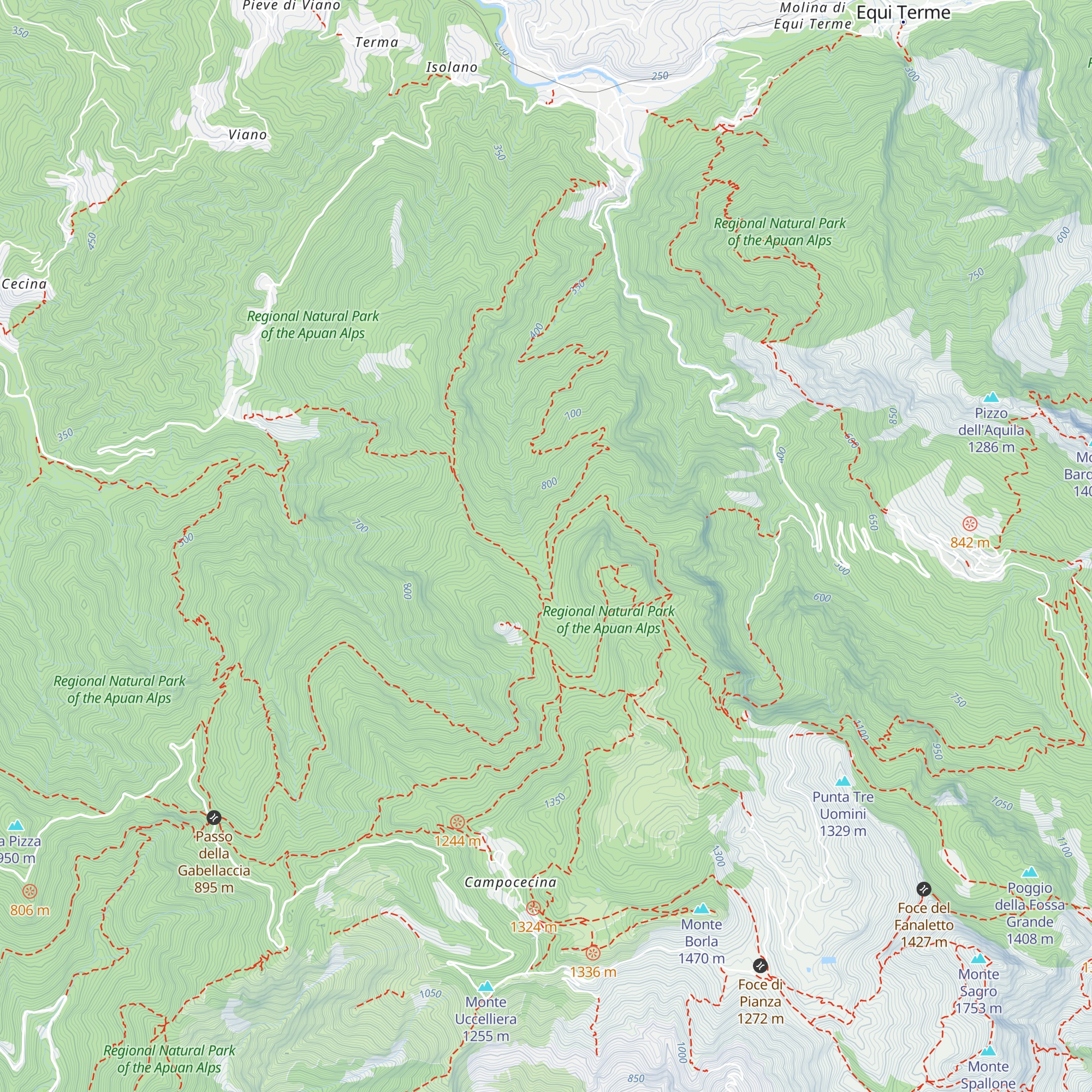 Capanna map