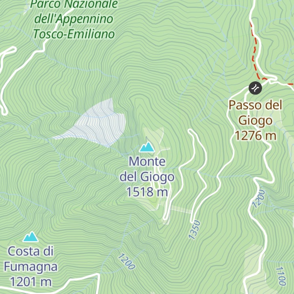 Map of Monte del Giogo