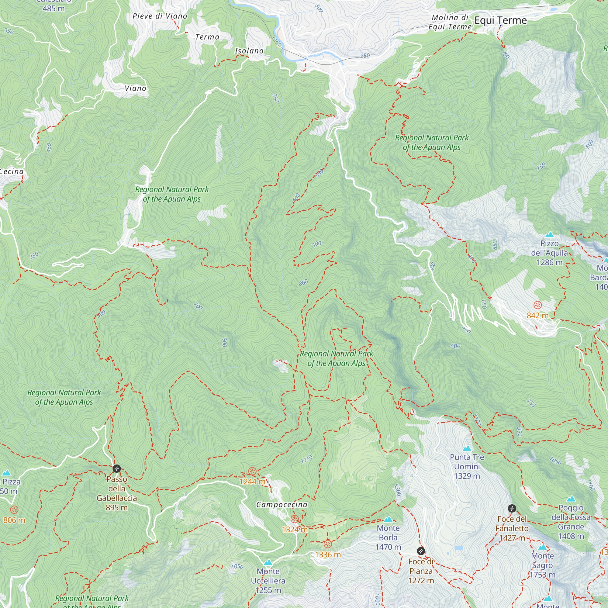 Capanna map