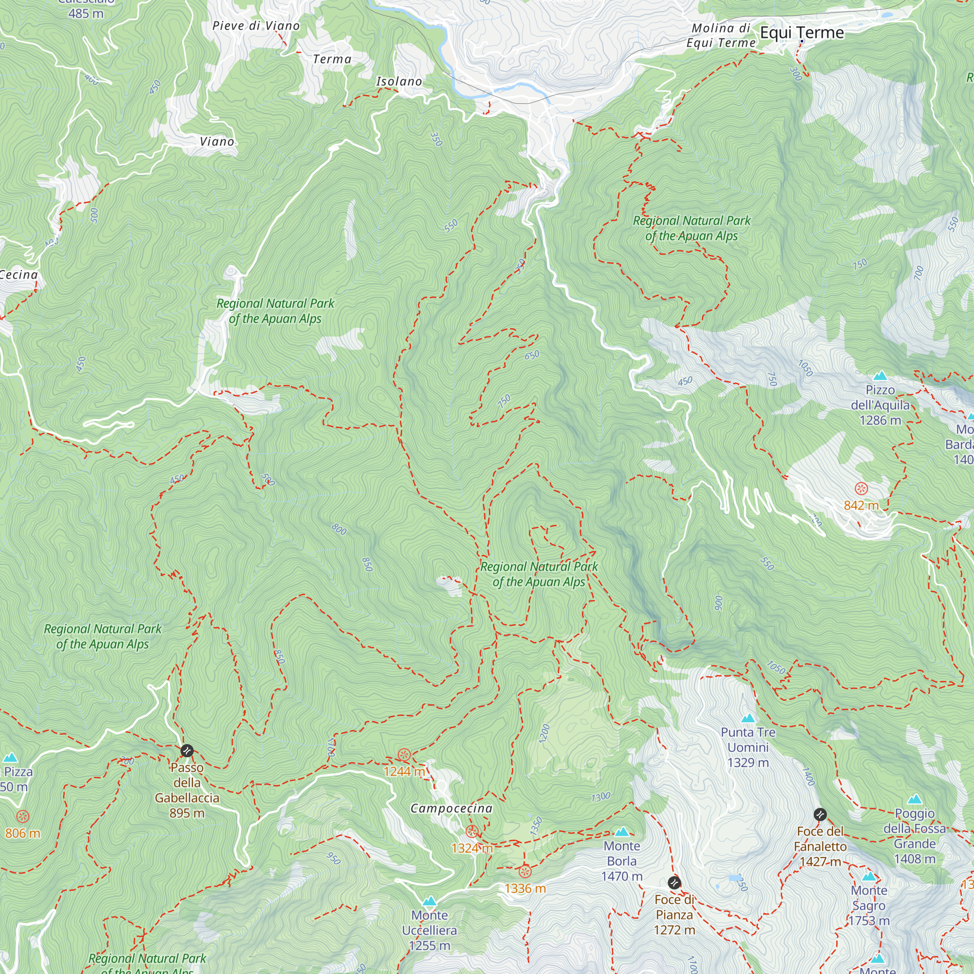 Capanna map