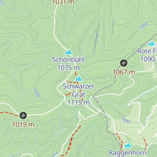 Map of Schwarzer Grat