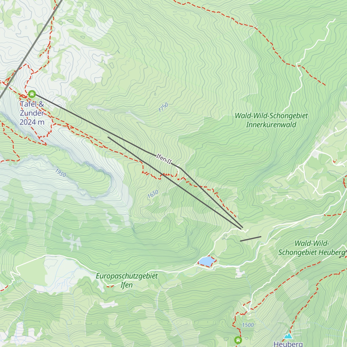 Ifen Hütte map