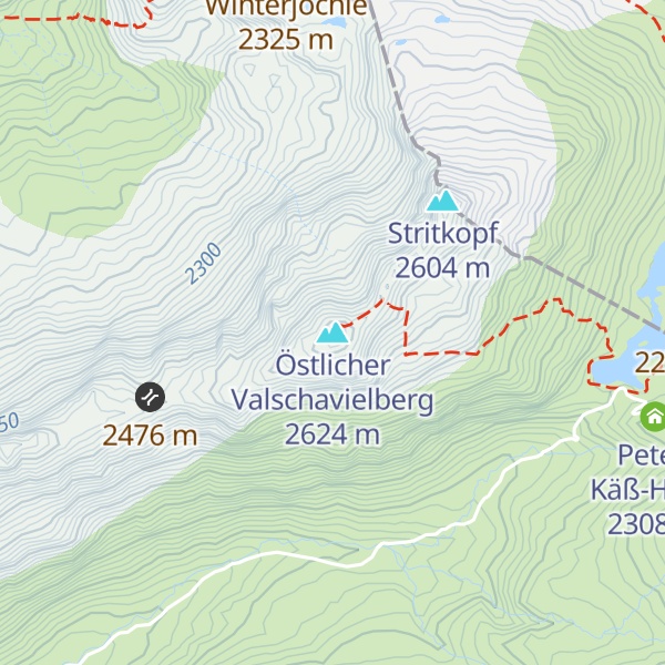 Map of Östlicher Valschavielberg