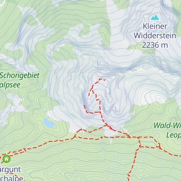 Map of Widderstein Südwestgipfel