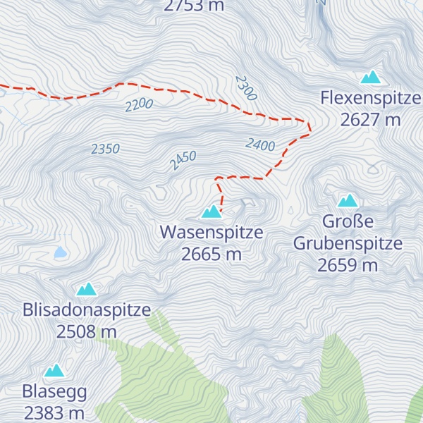 Map of Wasenspitze