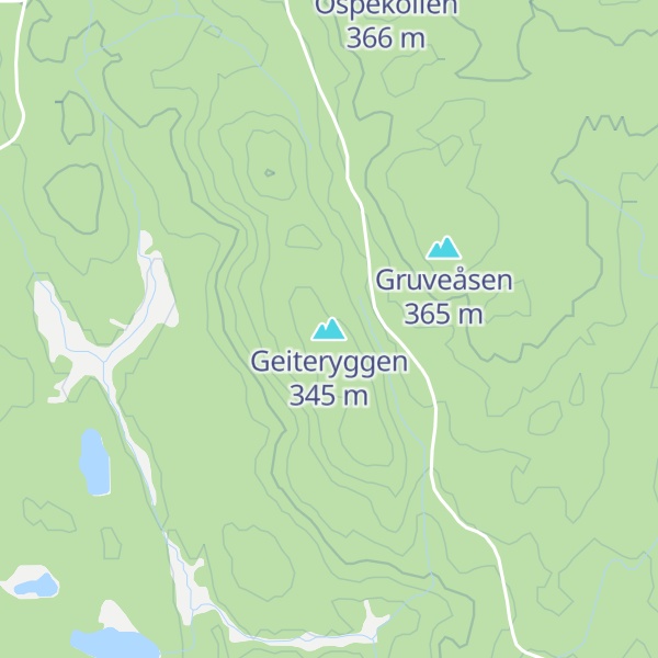 Map of Geiteryggen