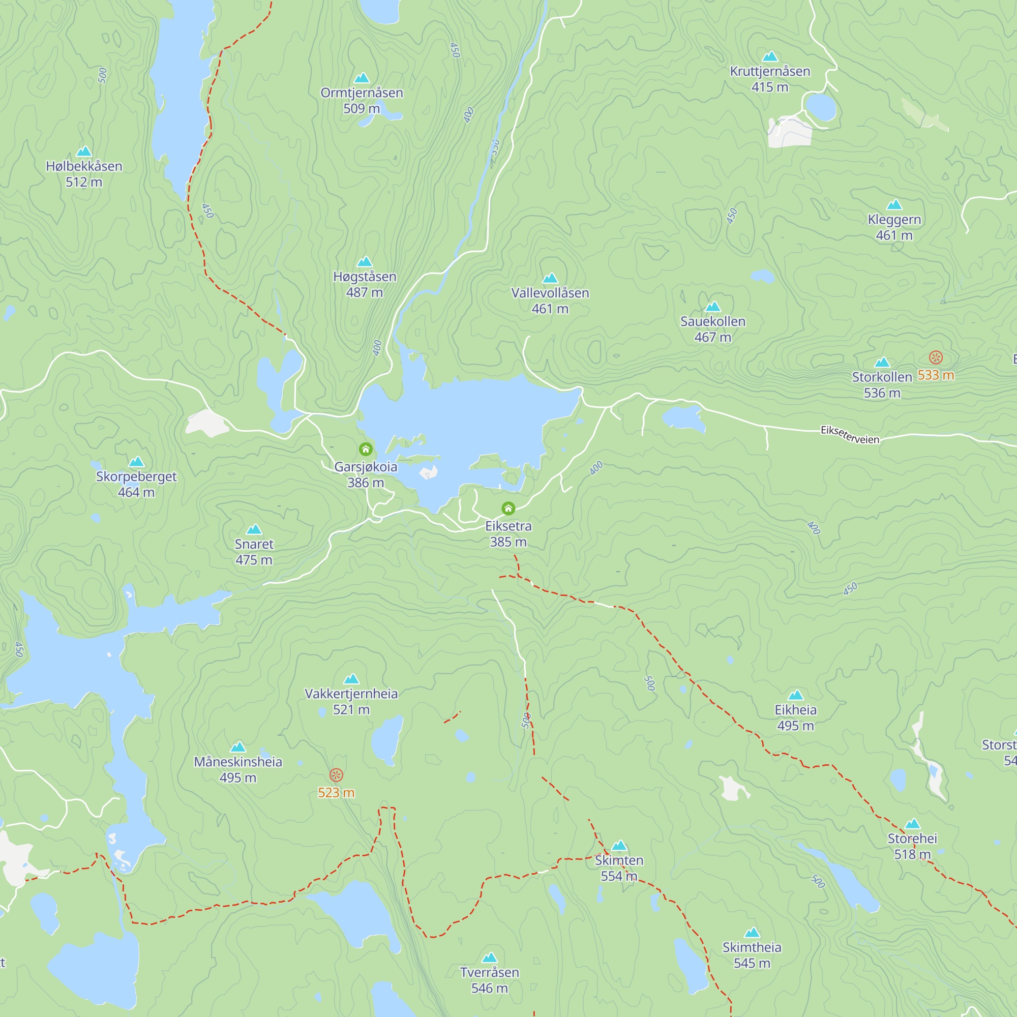 Eiksetra map