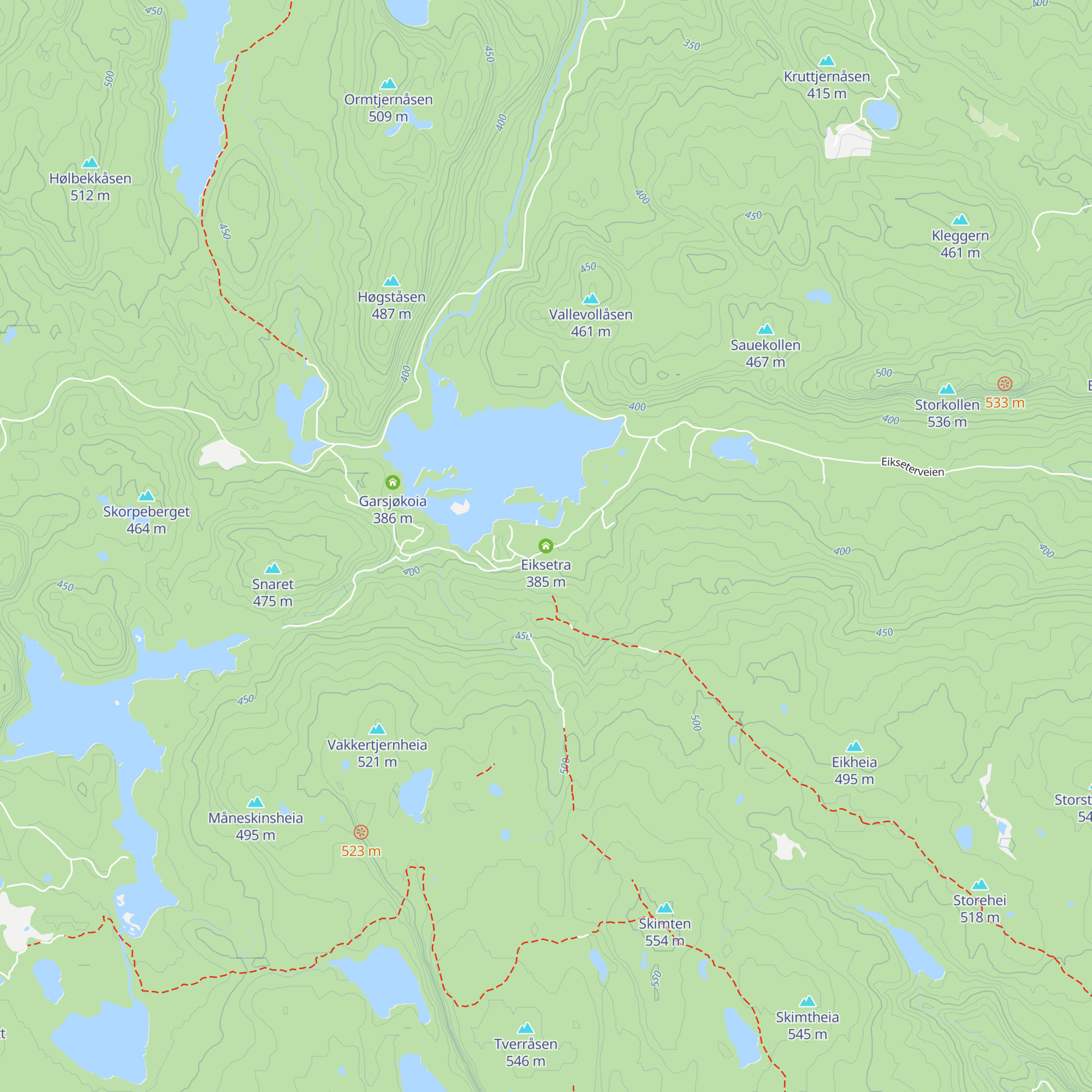 Eiksetra map