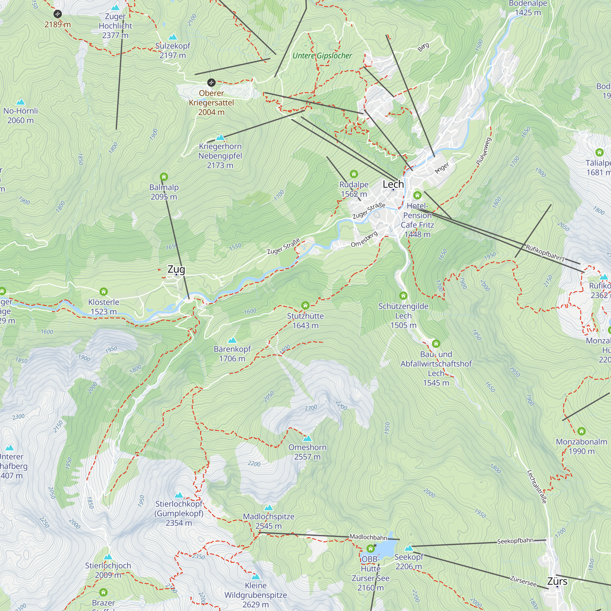 Stutzhütte map