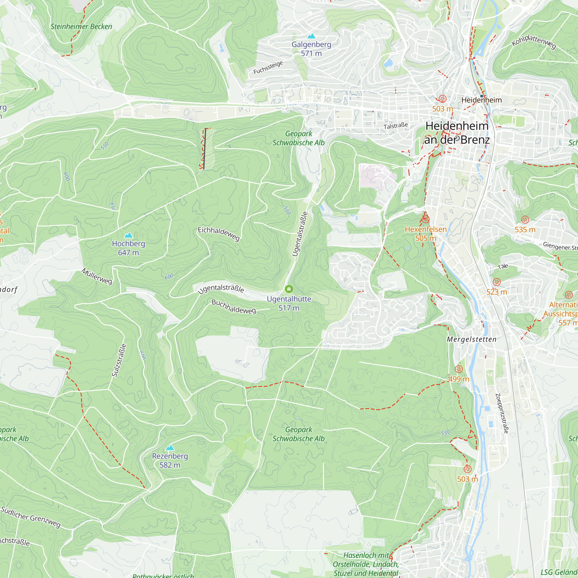 Ugentalhütte map