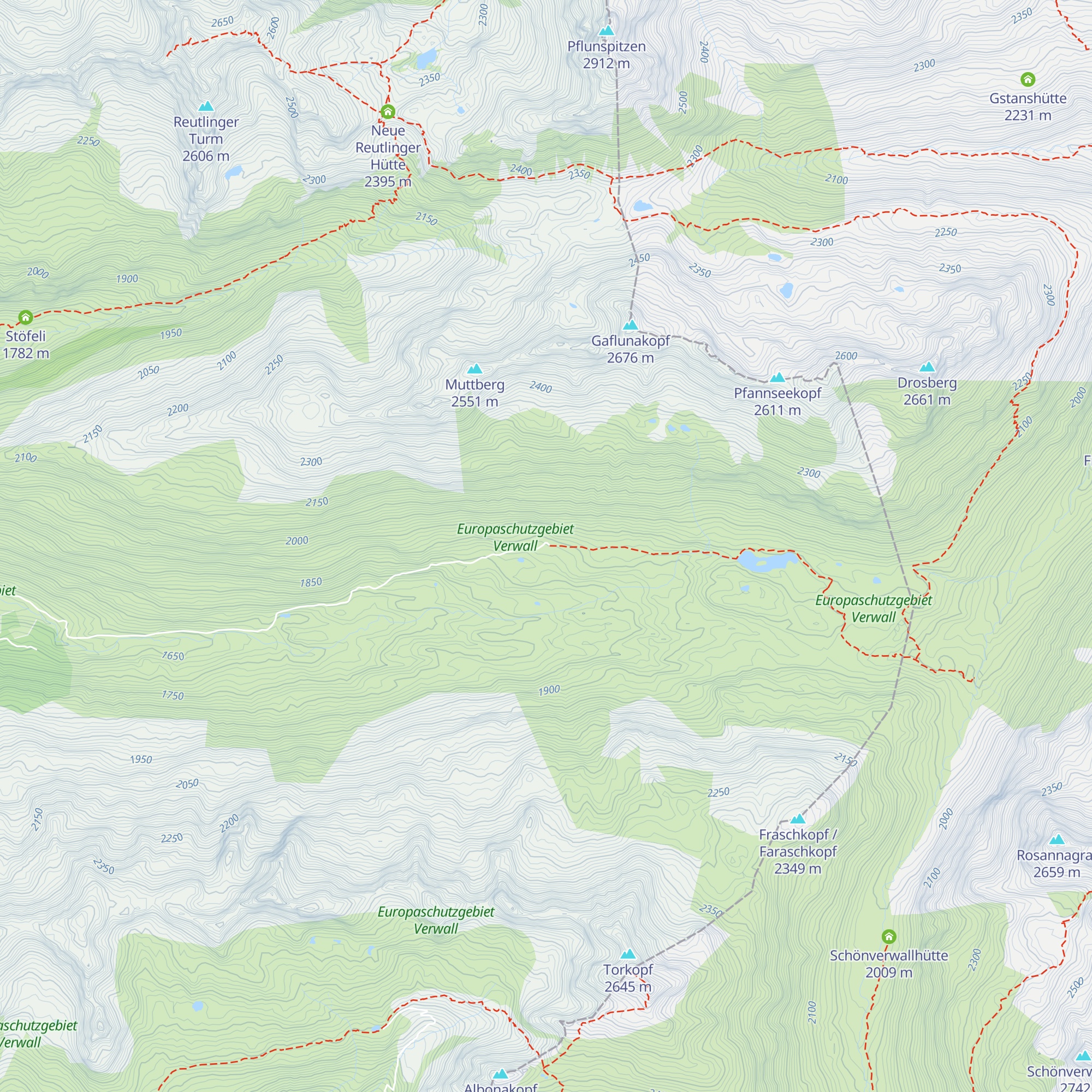 Obere Freschalpe map