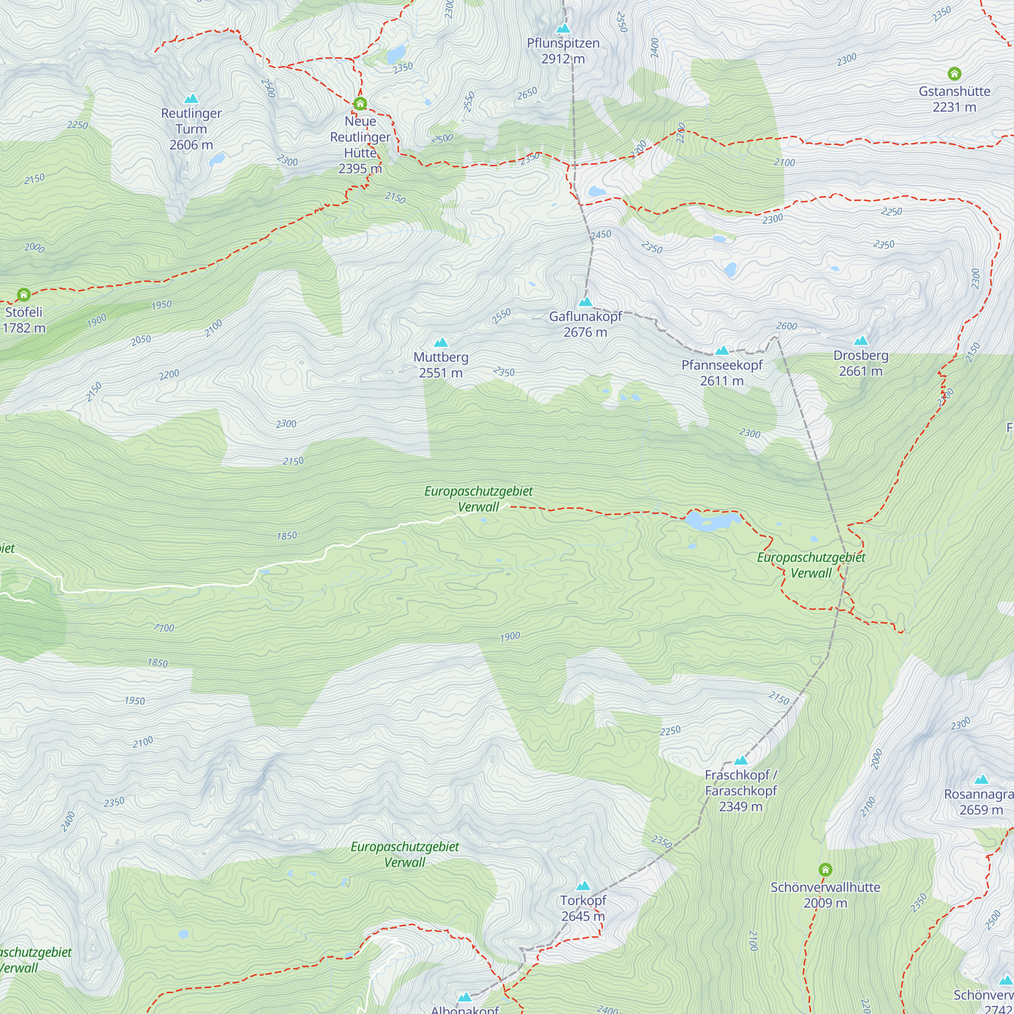 Obere Freschalpe map