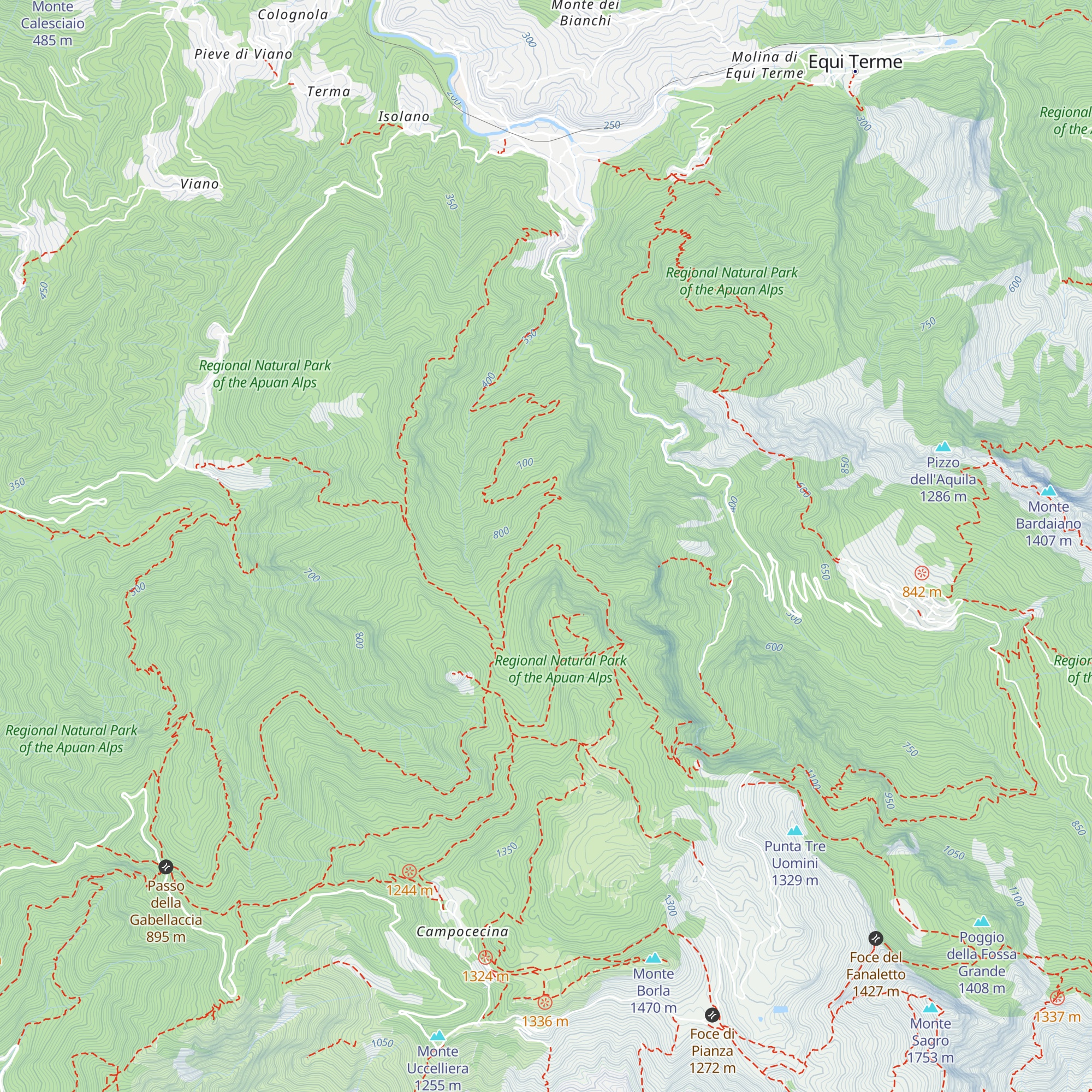 Capanna map
