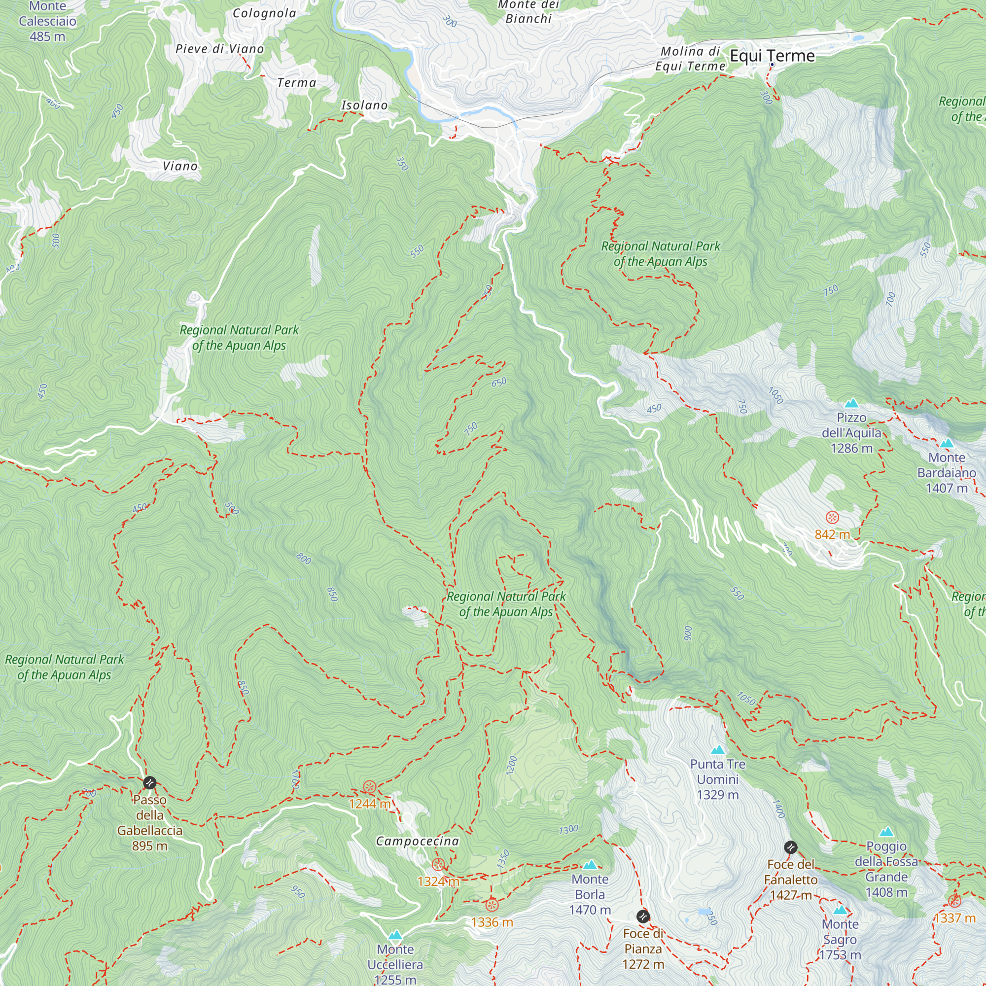 Capanna map