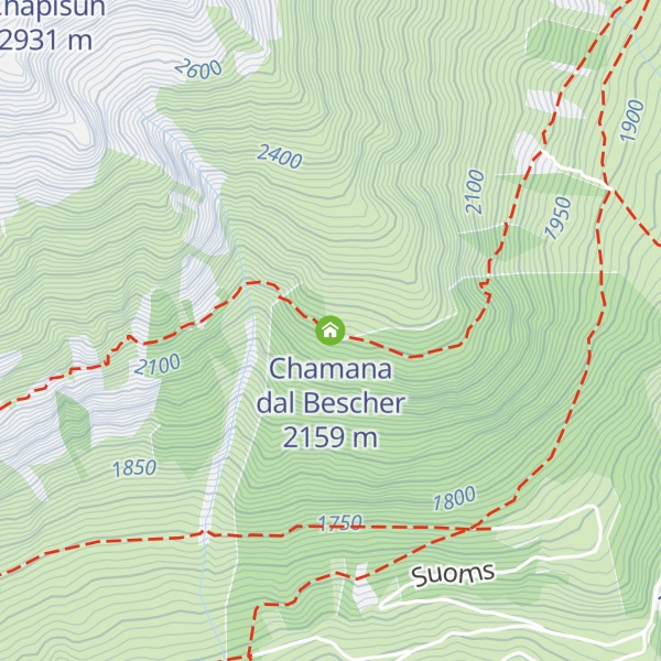 Map of Chamana dal Bescher