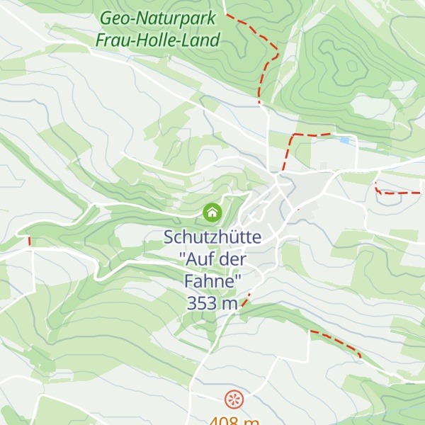 Map of Schutzhütte "Auf der Fahne"