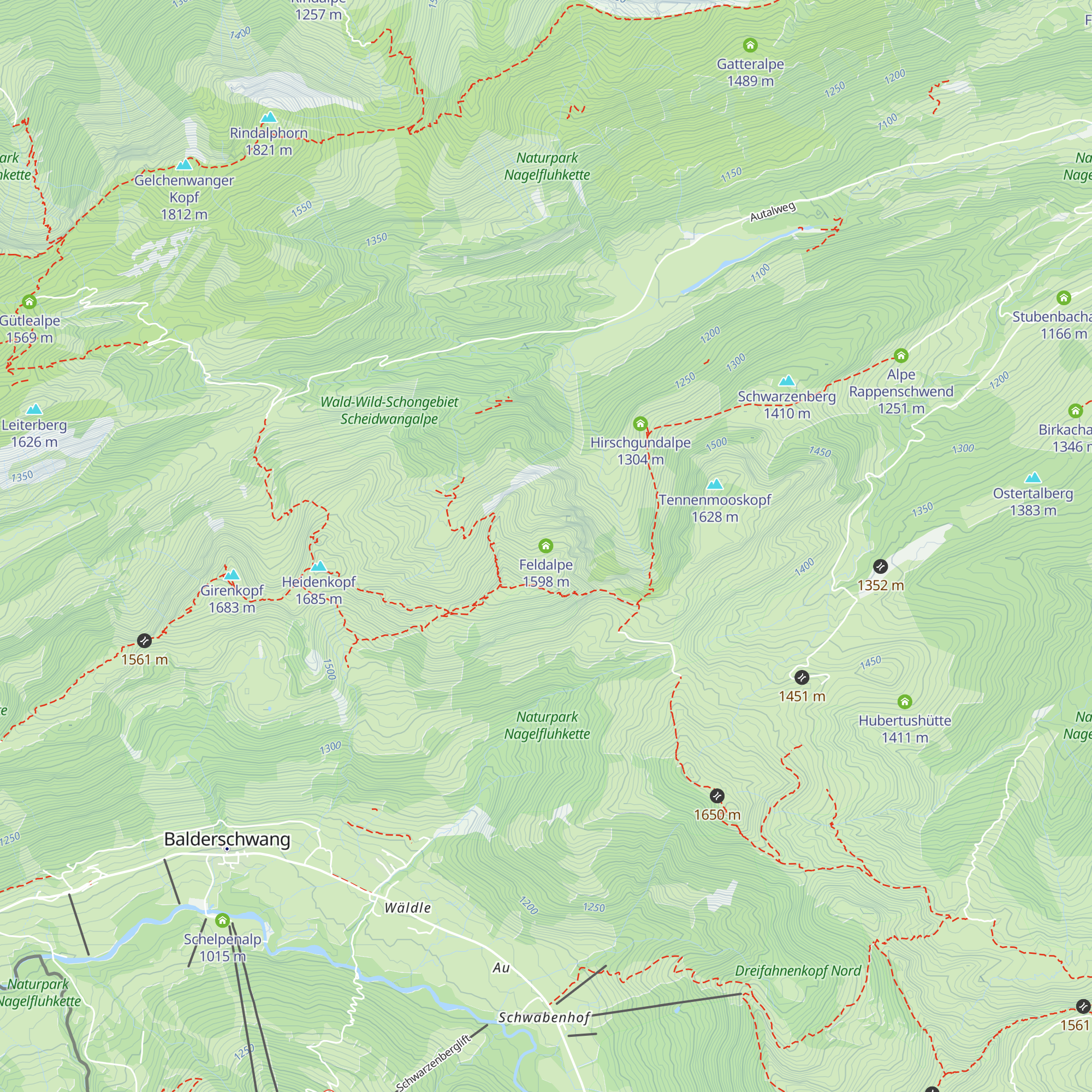 Feldalpe map