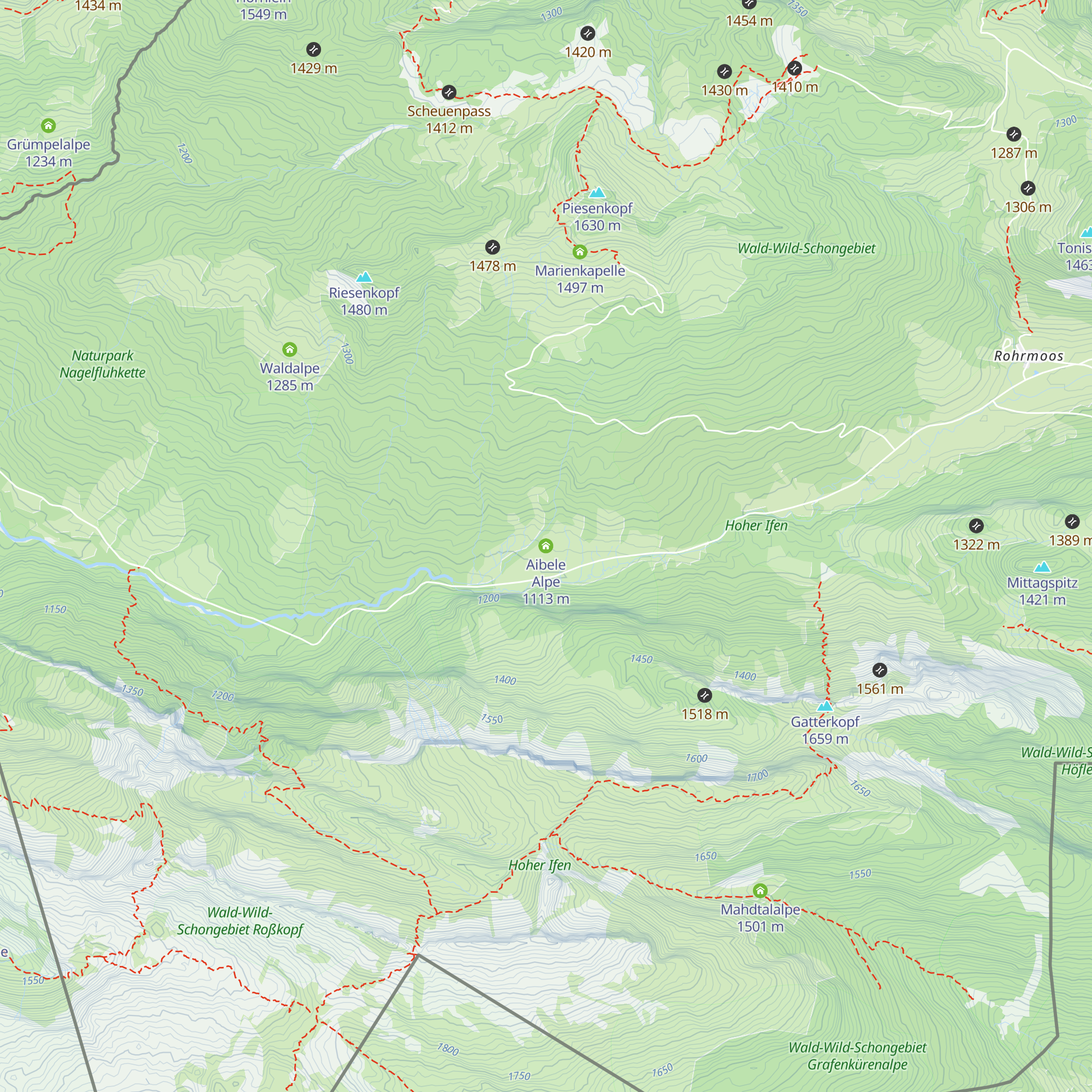 Aibele Alpe map