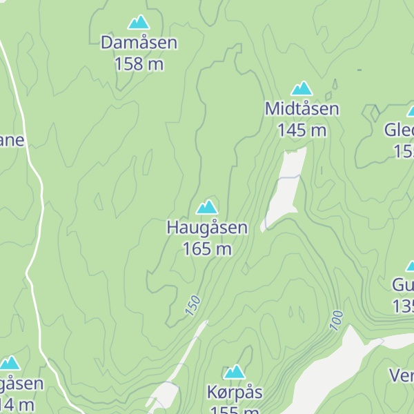 Map of Haugåsen