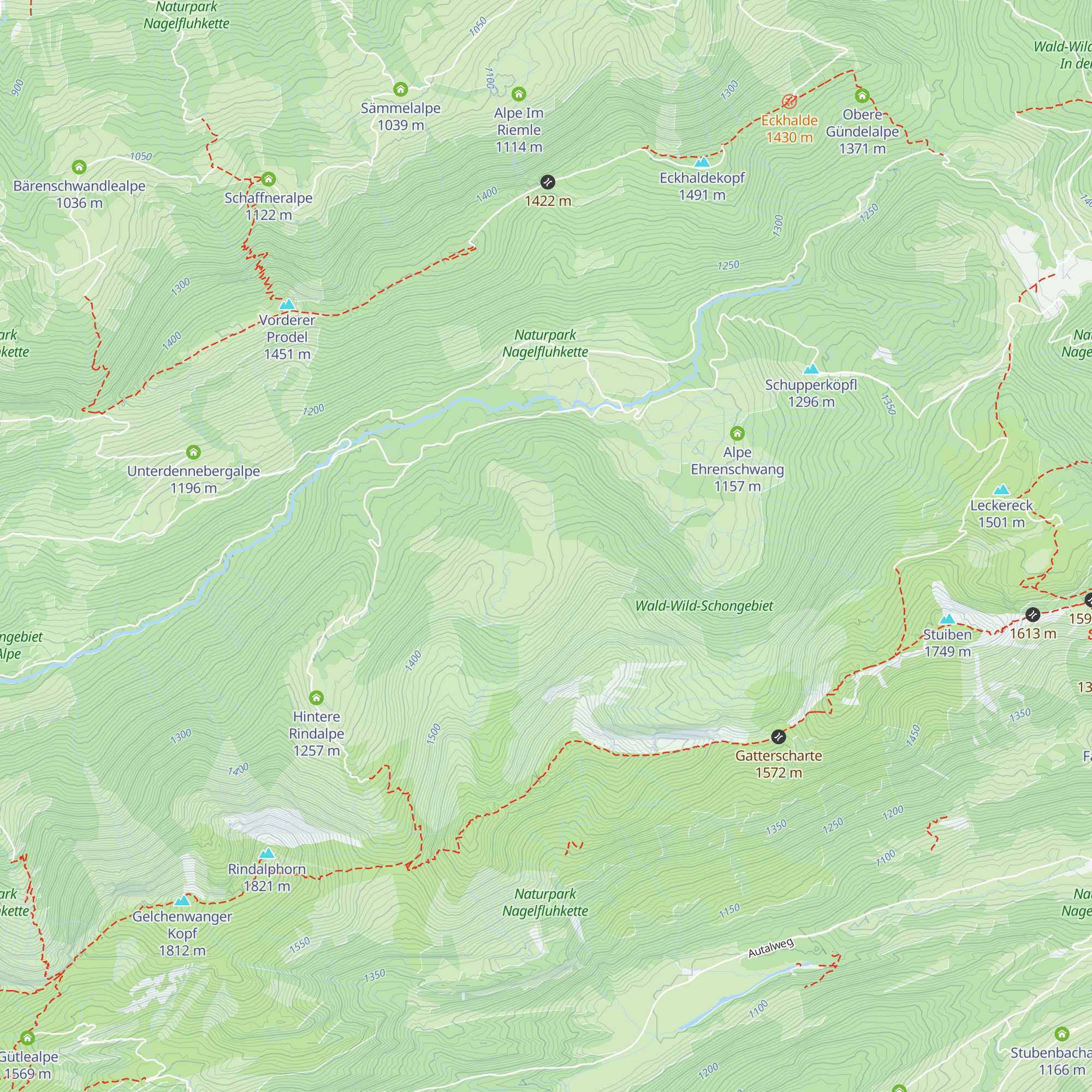 Alte Buralpe map
