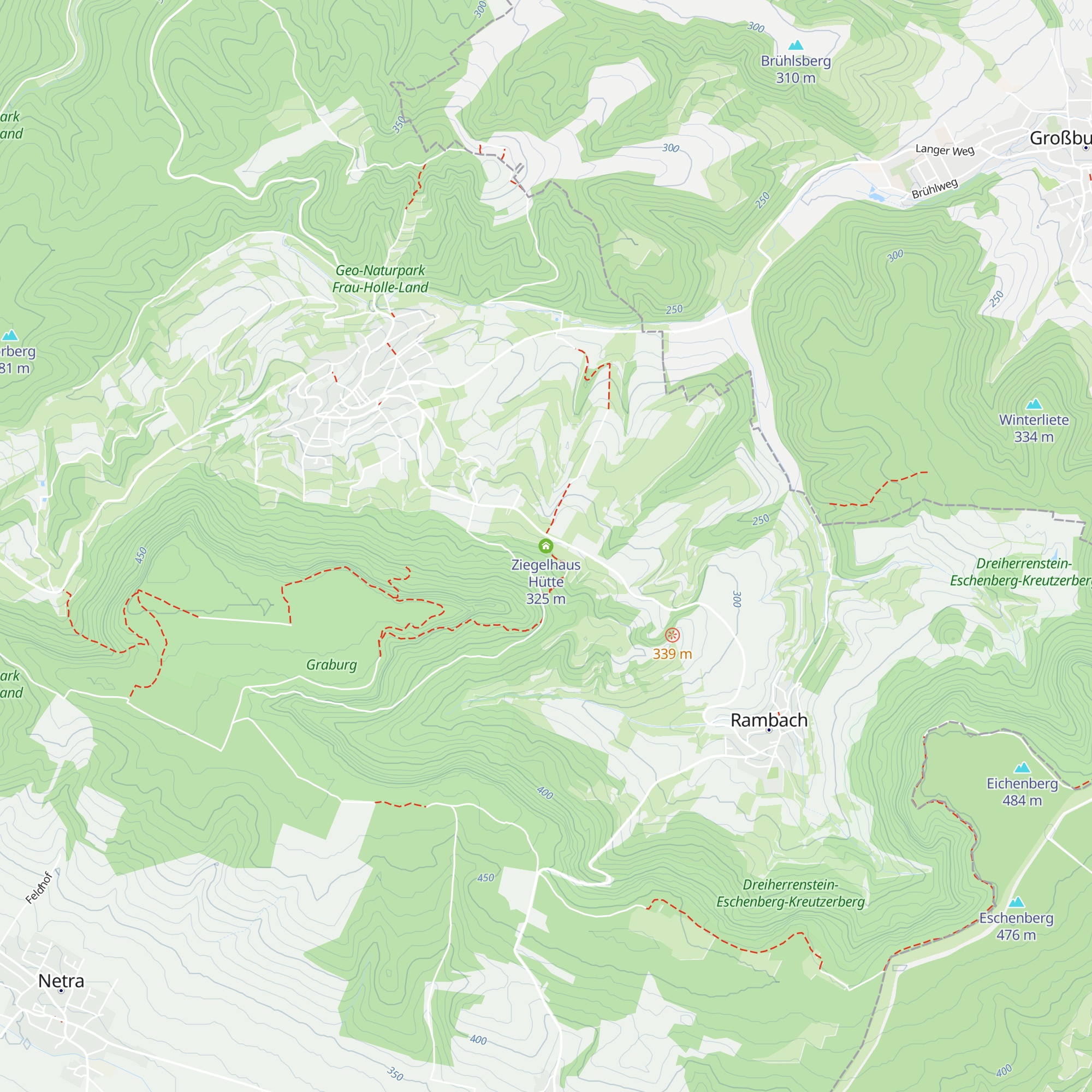 Ziegelhaus Hütte map
