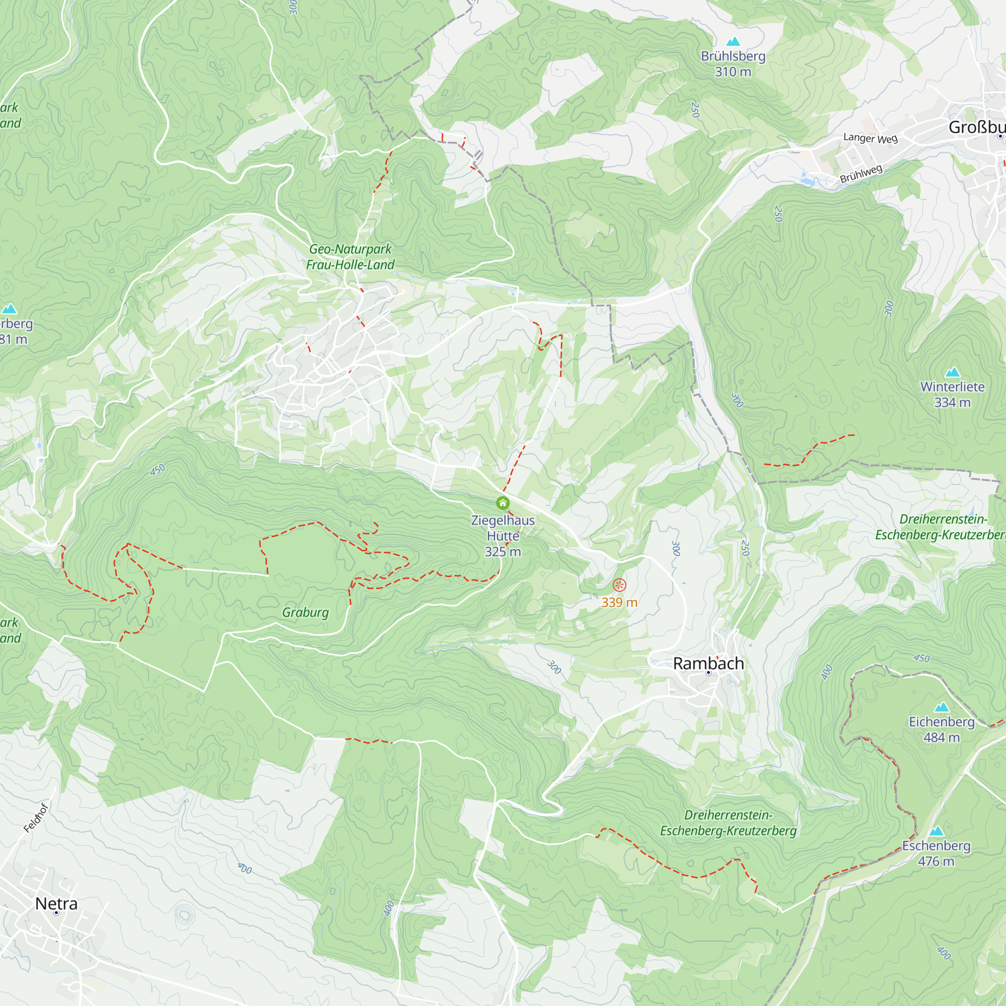 Ziegelhaus Hütte map