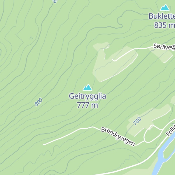 Map of Geitrygglia