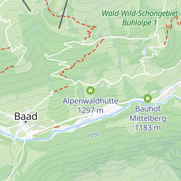 Map of Alpenwaldhütte