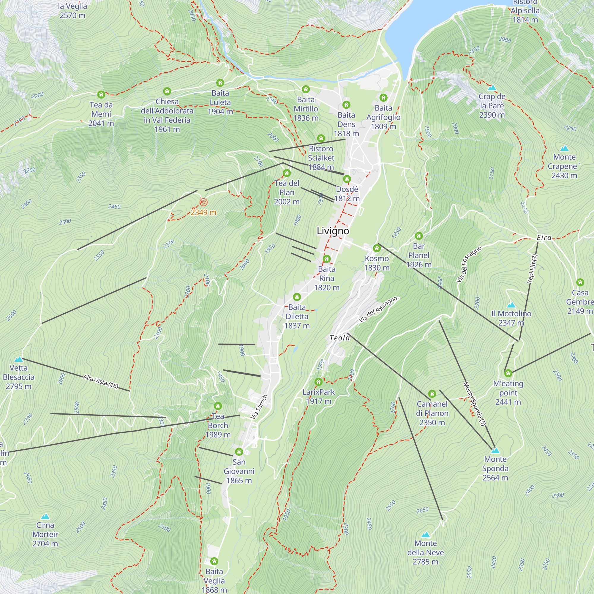 Baita Diletta map