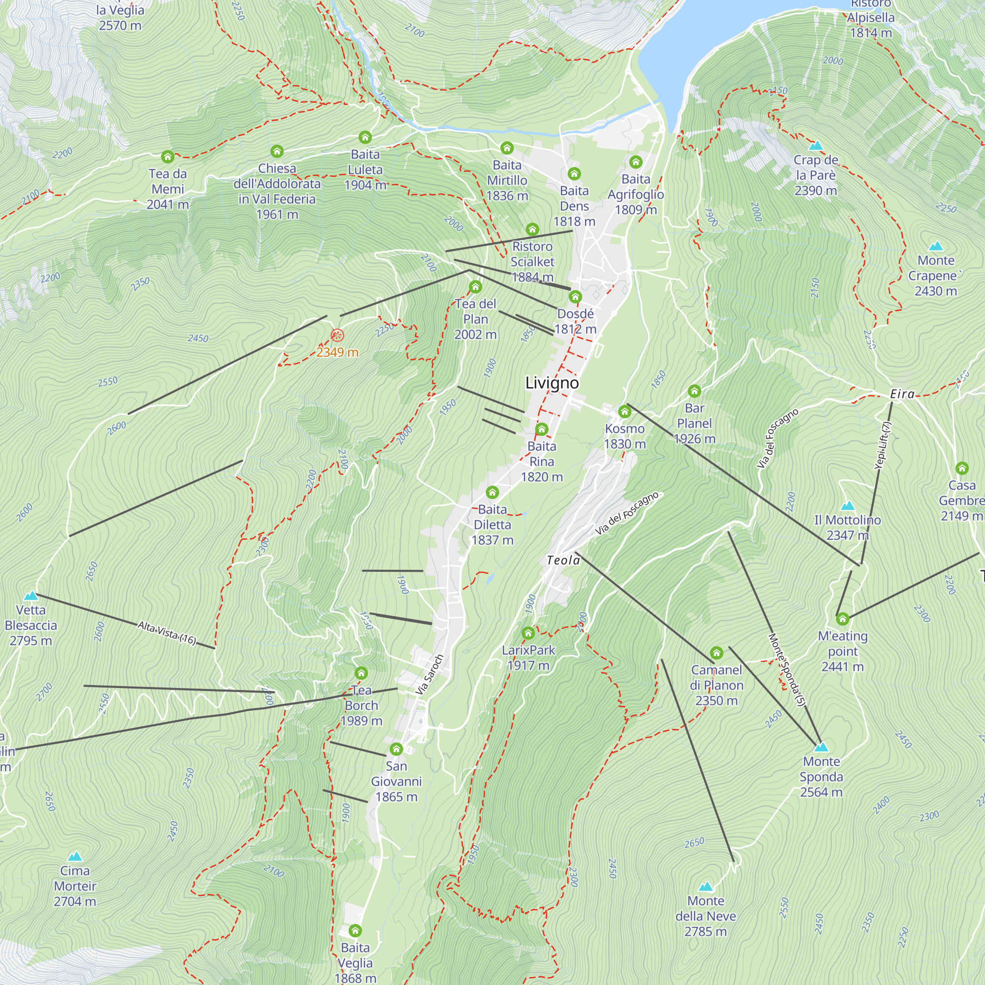 Baita Diletta map