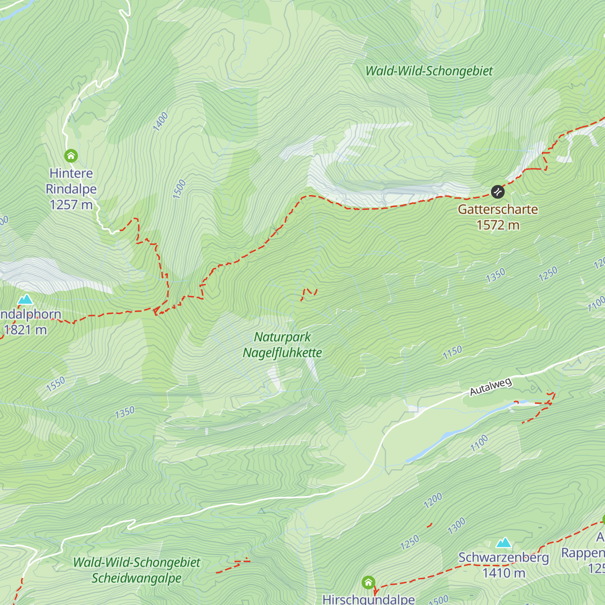 Gündlesalpe map