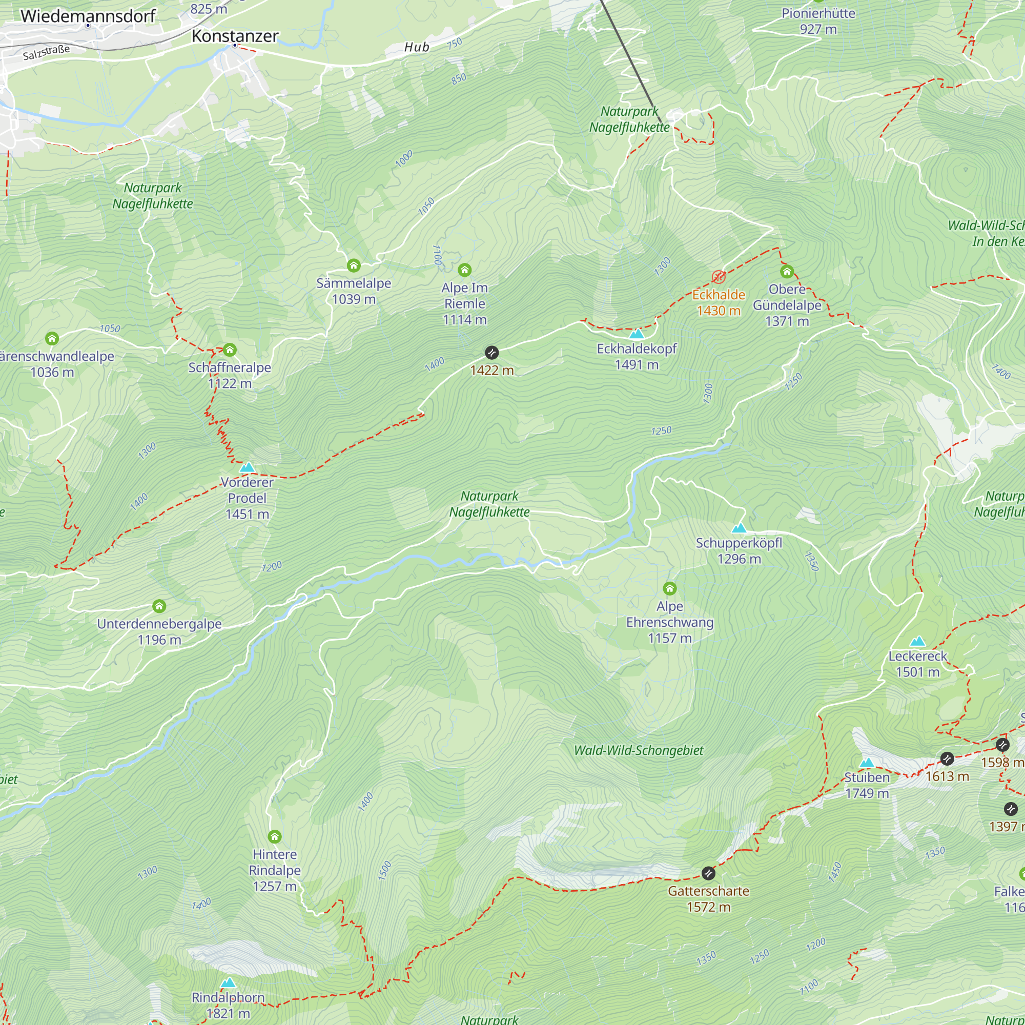 Alpe Unteregg map