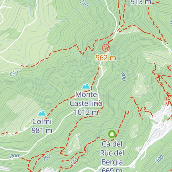 Map of Monte Castellino