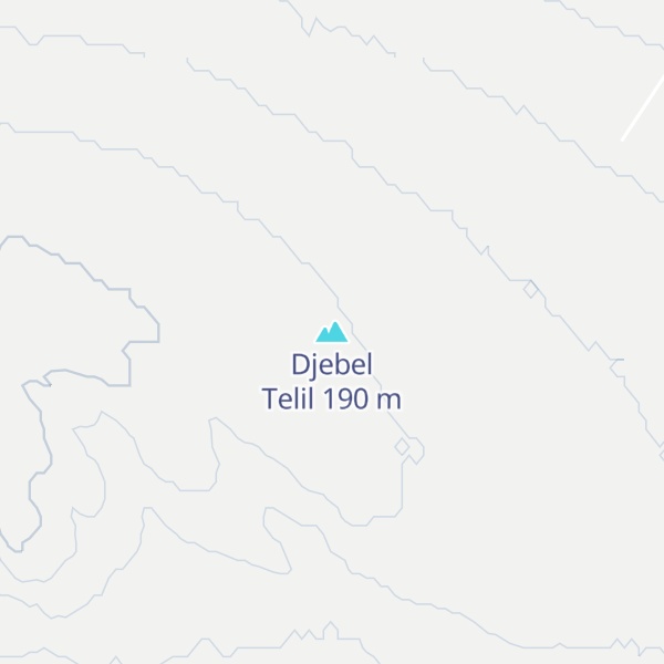 Map of Djebel Telil