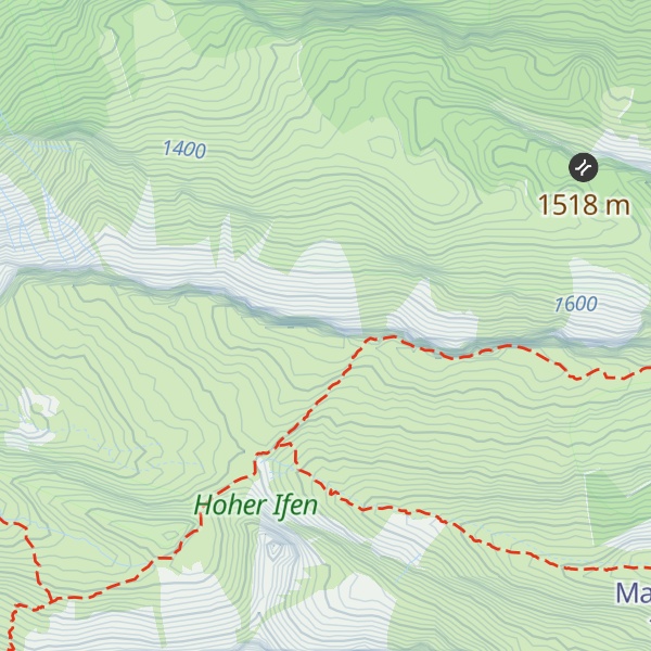 Map of Untere Gottesackerwände