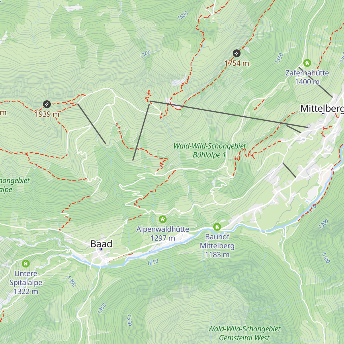 Stutzalpe map