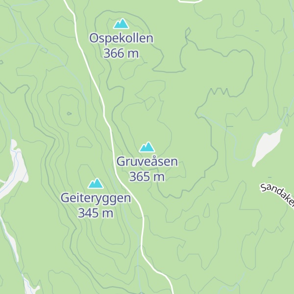 Map of Gruveåsen