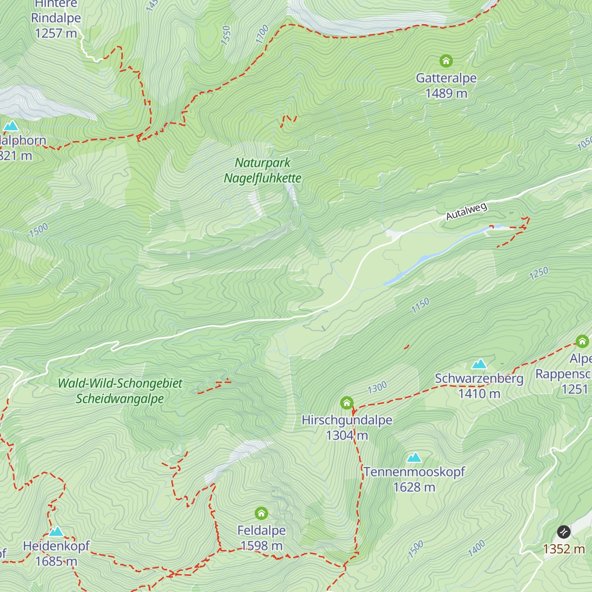 Schneelöcherhütte map