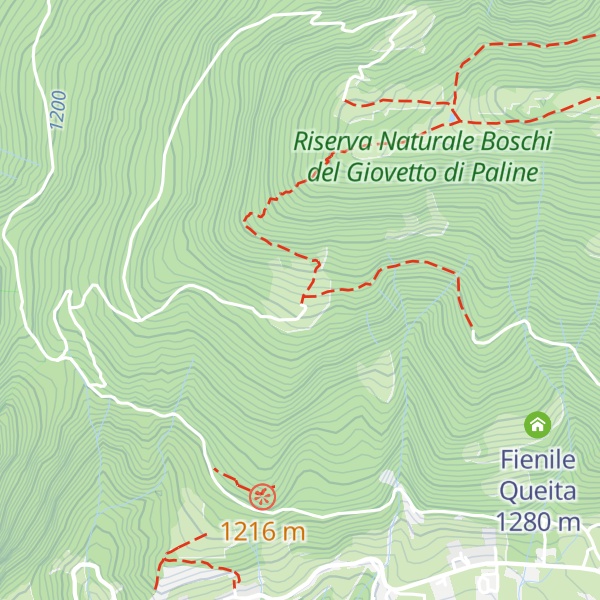 Map of Malga Creisa