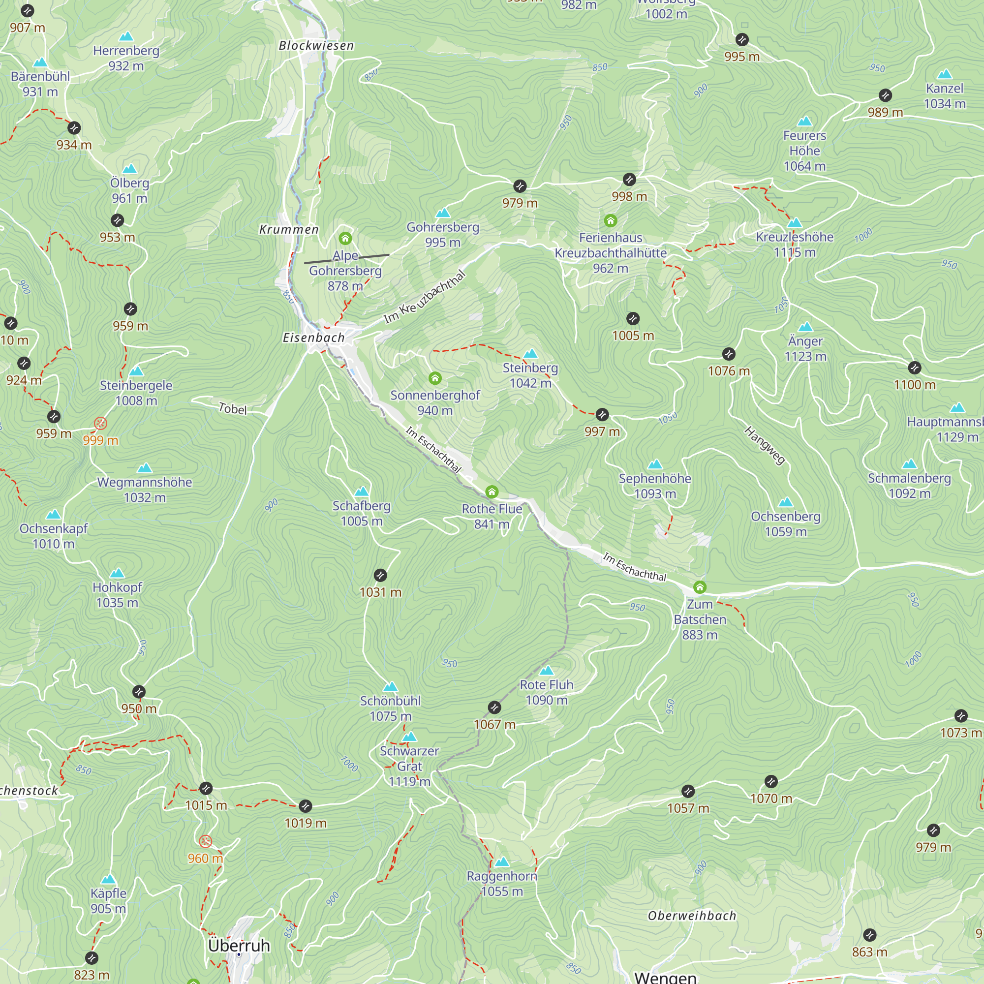 Rothe Flue map