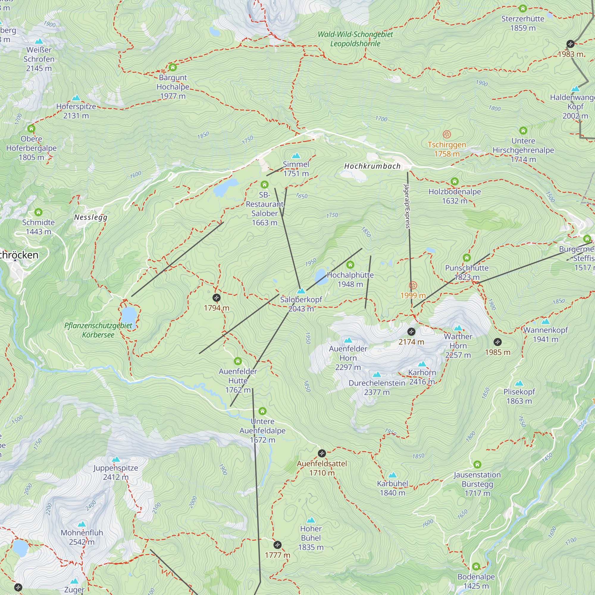 Sonnen-Jet map
